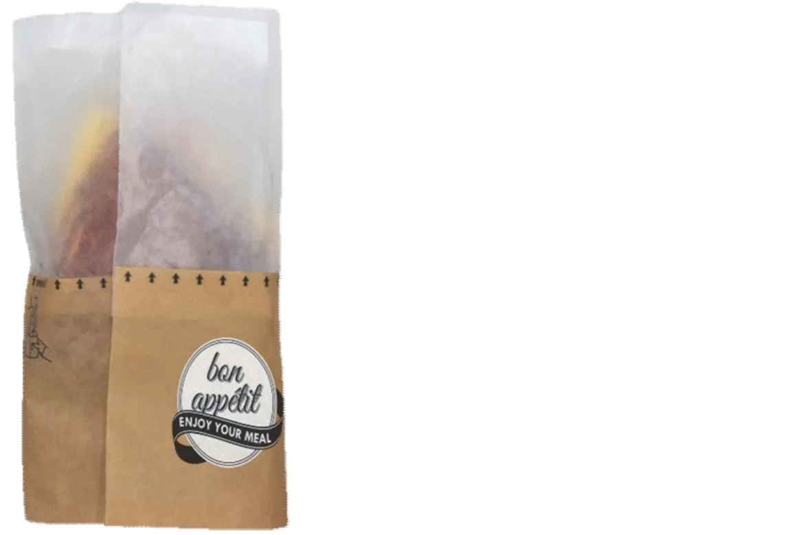 Bolsa para sandwich y snacks Fifty/Fifty "L" c/ventana de papel