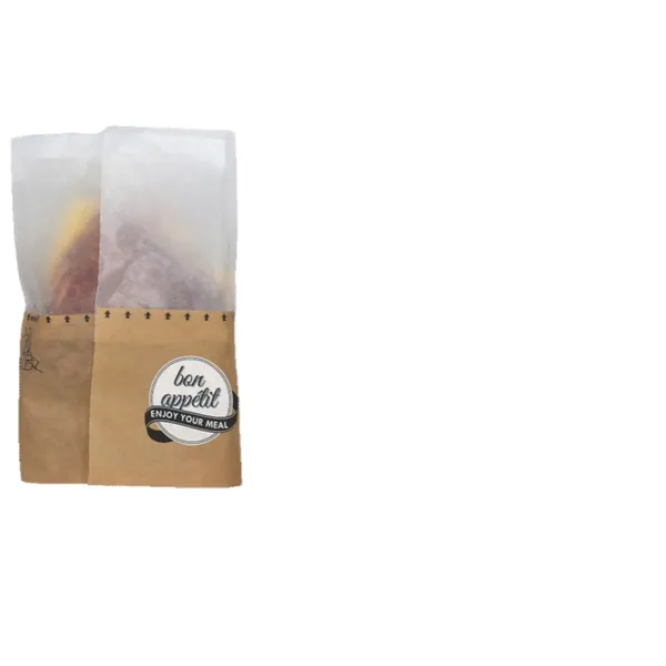 Bolsa para sandwich y snacks Fifty/Fifty "S" c/ventana de papel